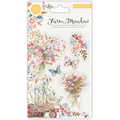 Craft Consortium Farm Meadow Clear Stamps - Florals